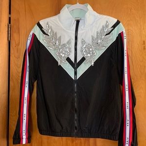 Victoria’s Secret pink windbreaker with sequins